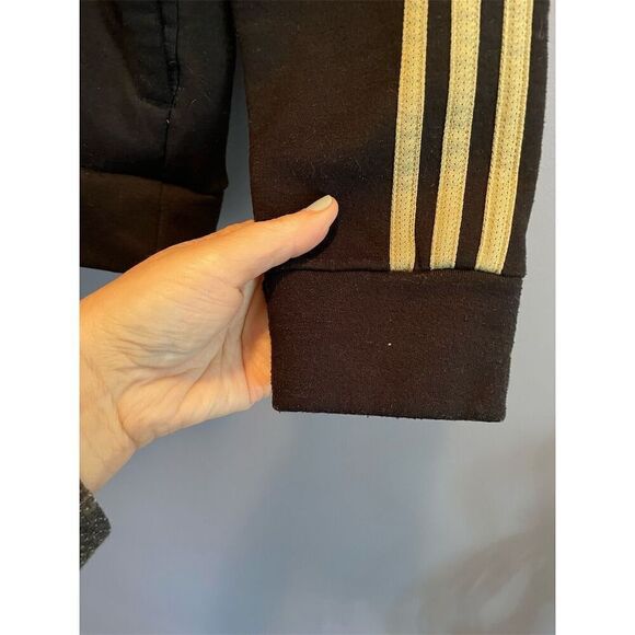 Adidas Men's Camo Logo Hoodie Sweatshirt Black/Green Small - Picture 4 of 11